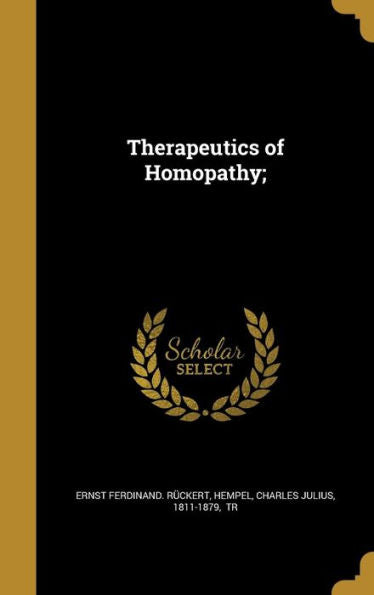 Therapeutics Of Homopathy;