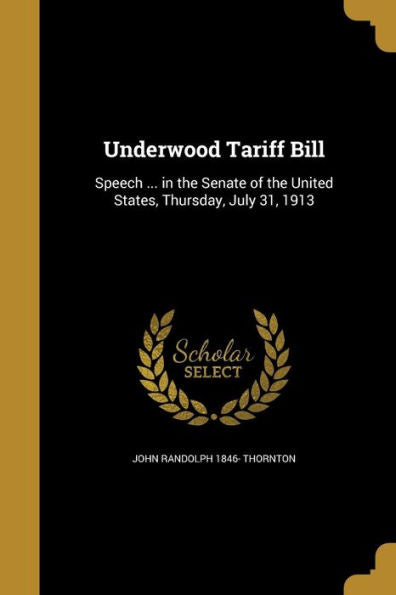 Underwood Tariff Bill
