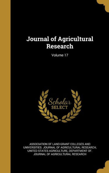 Journal Of Agricultural Research; Volume 17