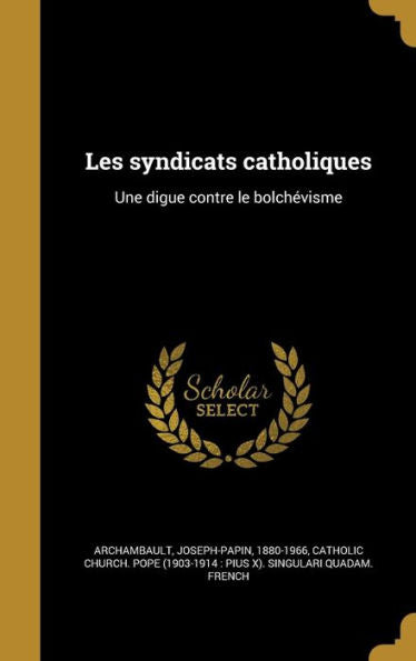 Les Syndicats Catholiques: Une Digue Contre Le Bolchévisme (French Edition)