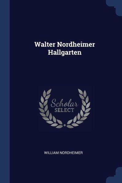 Walter Nordheimer Hallgarten
