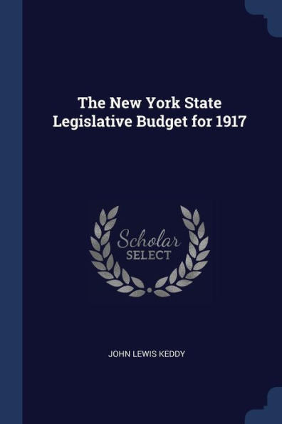 The New York State Legislative Budget For 1917