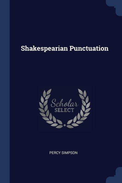 Shakespearian Punctuation