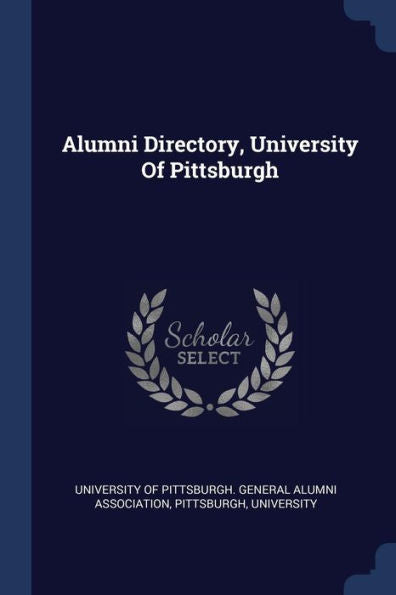 Alumni Directory, University Of Pittsburgh
