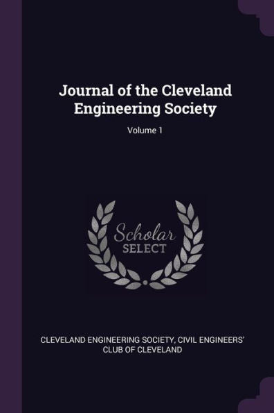 Journal Of The Cleveland Engineering Society; Volume 1