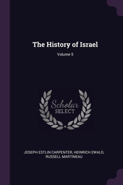 The History Of Israel; Volume 5