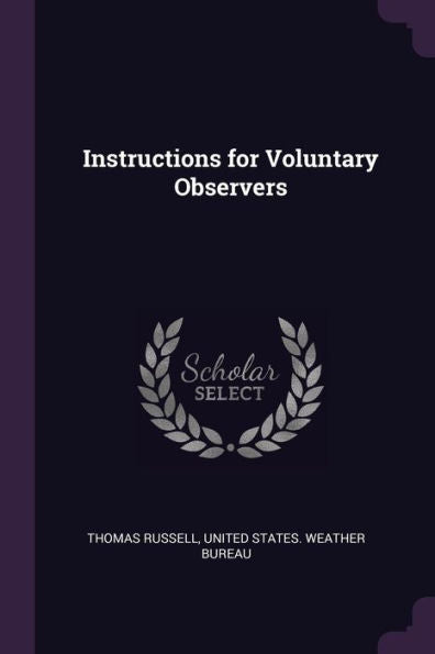 Instructions For Voluntary Observers
