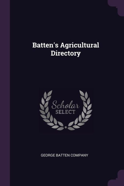 Batten's Agricultural Directory