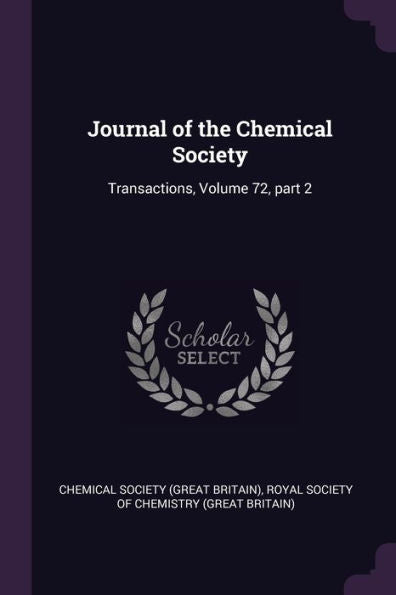 Journal Of The Chemical Society: Transactions, Volume 72, Part 2