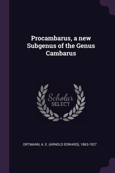 Procambarus, A New Subgenus Of The Genus Cambarus