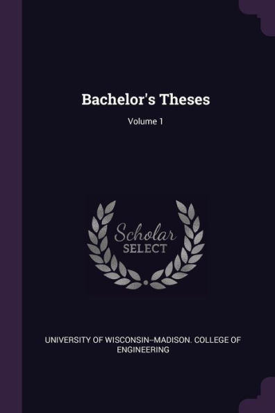 Bachelor's Theses; Volume 1