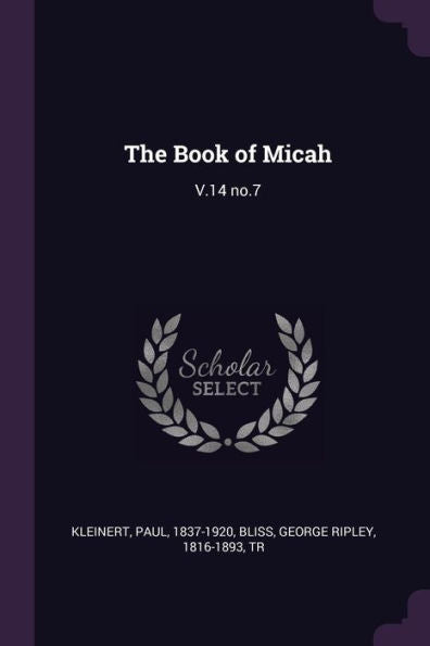 The Book Of Micah: V.14 No.7