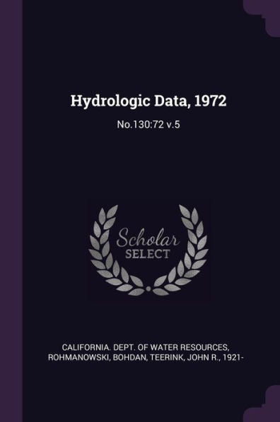 Hydrologic Data, 1972: No.130:72 V.5