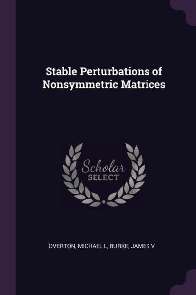 Stable Perturbations Of Nonsymmetric Matrices