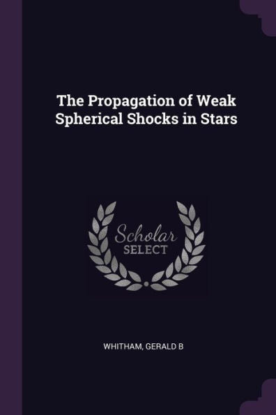 The Propagation Of Weak Spherical Shocks In Stars