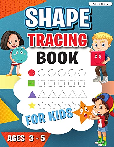 Shape Tracing Book: Shape Tracing Book For Preschoolers, Homeschool Learning Activities For Kids, Preschool Tracing Shapes