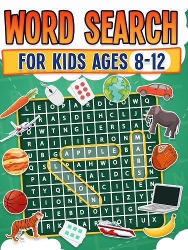 Word Search For Kids Ages 8-12 100 Fun Word Search Puzzles Kids Activity Book Large Print Paperback