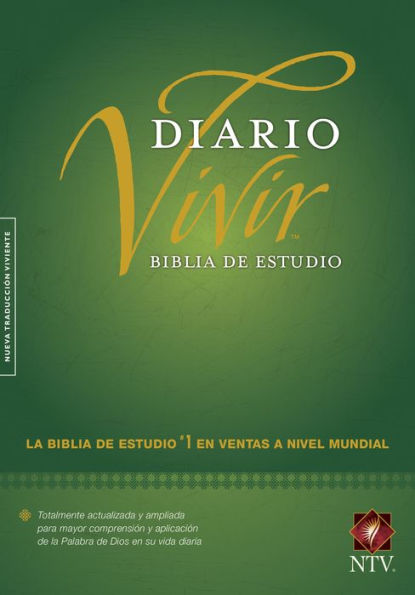Biblia De Estudio Del Diario Vivir Ntv (Tapa Dura, Verde, Letra Roja) (Spanish Edition)