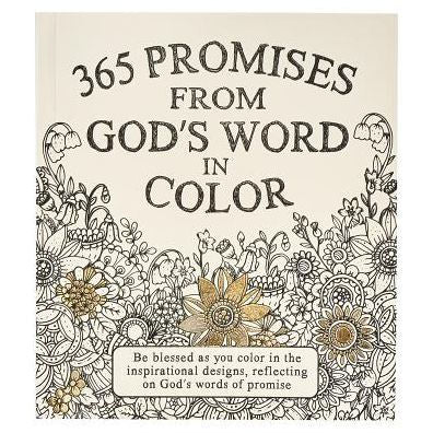 365 Promises From God's Word In Color: Scripture And Coloring Pages, Compact Purse Size - Be Blessed As You Color In The Inspirational Designs, Reflecting On God's Words Of Promise