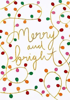 Merry & Bright Small Boxed Holiday Cards (20 Cards, 21 Self-Sealing Envelopes)