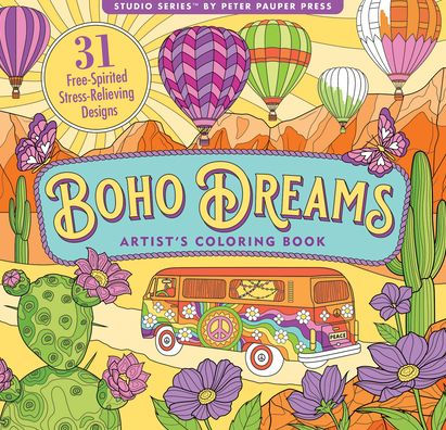 Boho Dreams Adult Coloring Book