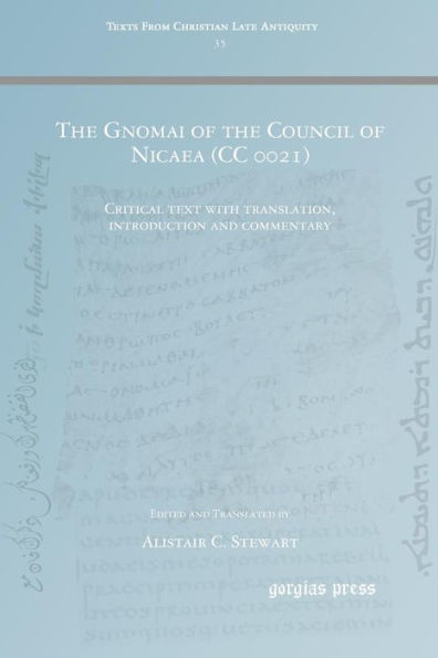 The Gnomai Of The Council Of Nicaea (Cc 0021)
