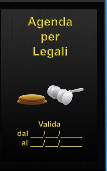 Agenda Per Legali (Italian Edition)