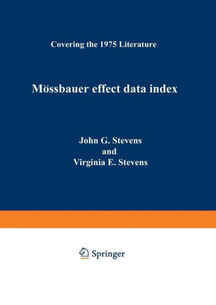 Mössbauer Effect Data Index: Covering The 1975 Literature