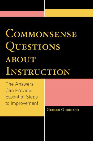 Commonsense Questions About Instruction: The Answers Can Provide Essential Steps To Improvement