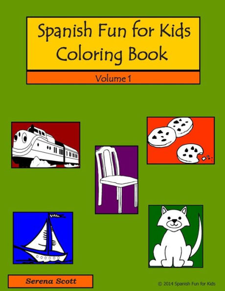 Spanish Fun For Kids Coloring Book (Volume 1) (Spanish Edition)