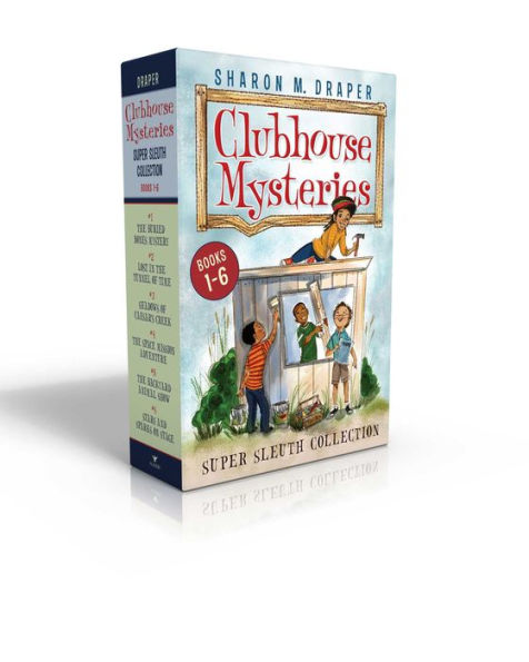 Clubhouse Mysteries Super Sleuth Collection (Boxed Set): The Buried Bones Mystery; Lost In The Tunnel Of Time; Shadows Of Caesar's Creek; The Space ... Animal Show; Stars And Sparks On Stage