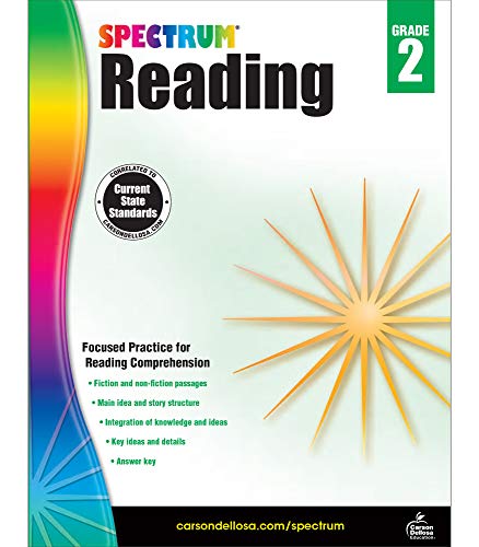 Spectrum 2Nd Grade Reading Workbook??÷State Standards For Reading Comprehension, Nonfiction Fiction Passages With Answer Key For Homeschool Or Classroom (174 Pgs)