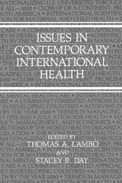 Issues In Contemporary International Health