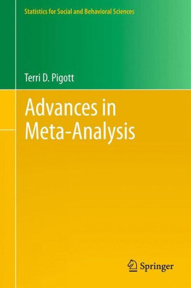 Advances In Meta-Analysis (Statistics For Social And Behavioral Sciences)