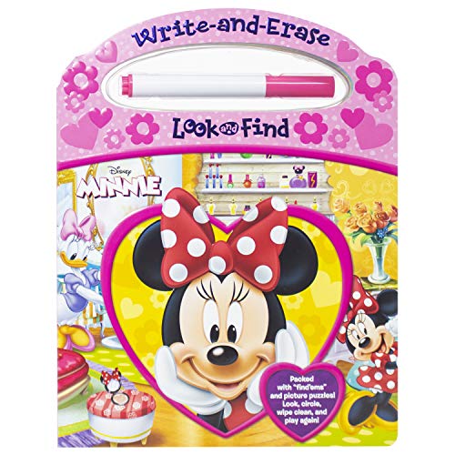 Disney Minnie Mouse - Write-And-Erase Look And Find - Wipe Clean Learning Board - Pi Kids