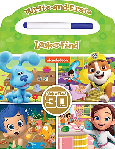 Nickelodeon Paw Patrol, Blues Clues, And More! - Write And Erase Hands-On Wipe Clean Activity Book Great For Early Learning - Pi Kids