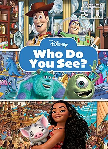 Disney - Toy Story, Moana, Monsters Inc., And More! - Who Do You See? Look And Find Activity Book - Pi Kids