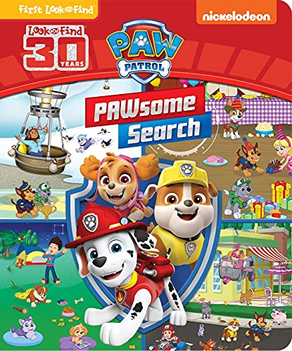 Nickelodeon Paw Patrol - Pawsome Search First Look And Find Activity Book - 30 Years Of Look And Find - Pi Kids