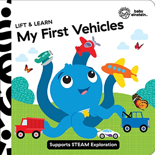 Baby Einstein - My First Vehicles Lift And Learn Lift The Flap Board Book - Supports Steam Exploration