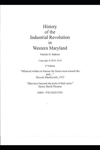 The History of the Industrial Revolution in Western Maryland