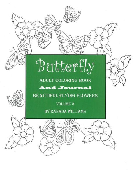 Butterfly Adult Coloring Book: Volume 3
