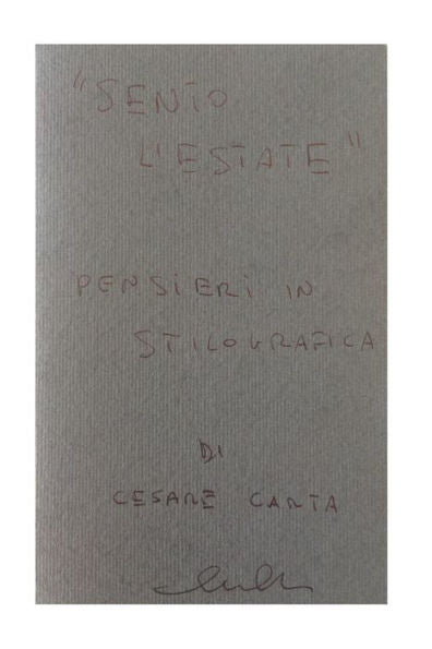 Sento L'Estate (Pensieri In Stilografica) (Italian Edition)