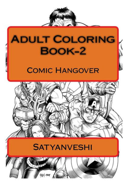 Adult Coloring Book-2: Comic Hangover
