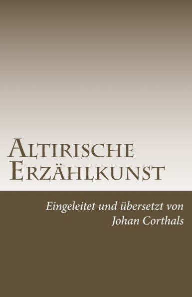 Altirische Erzaehlkunst (German Edition)