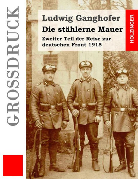 Die Stählerne Mauer (Großdruck): Zweiter Teil Der Reise Zur Deutschen Front 1915 (German Edition)