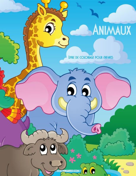 Livre De Coloriage Pour Enfants Animaux 1 (French Edition)