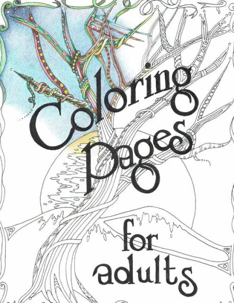 Adult Coloring Book, Trees: Artist Drawn Original Artwork