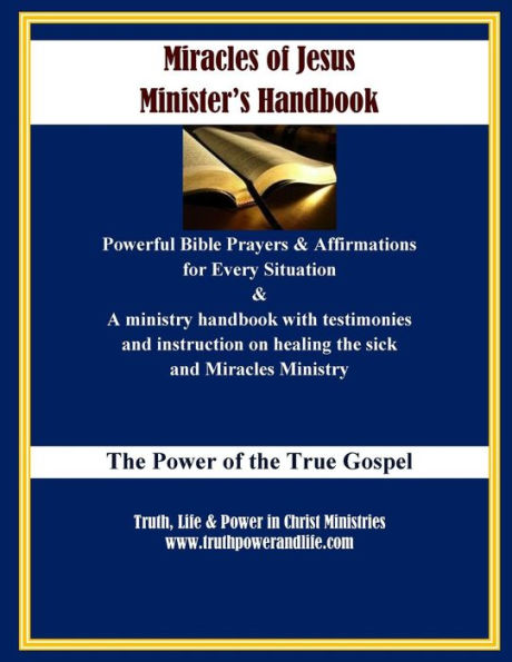 Miracles Of Jesus Minister's Handbook - In Large Print: B & W Large Print Edition