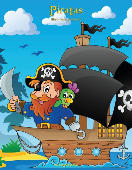 Piratas Libro Para Colorear 1 (Spanish Edition)
