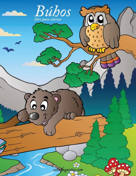 BUhos Libro Para Colorear 1 (Spanish Edition)